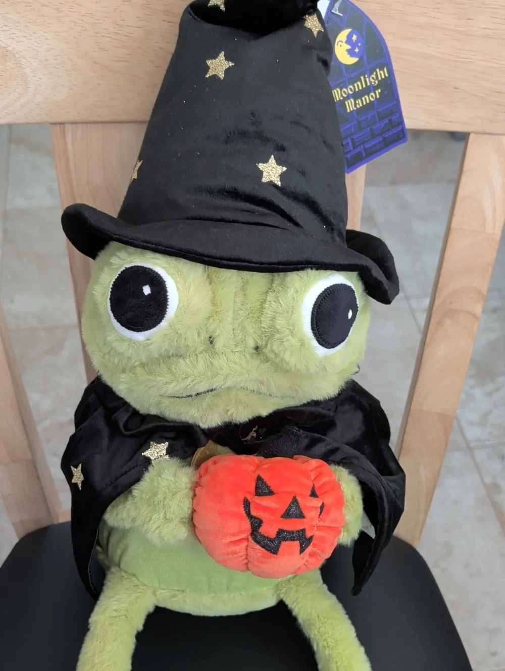 Moonlight Manor Wizard Frog Plush NWT